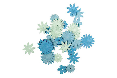 Image of Papier-Blütenmischung, 1,5-2,5 cm, 4 Sorten, SB-Tube 36 Stück bei JUMBO