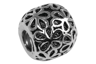 Image of Metall-Perle, 11mm ø, Grossloch 4mm ø, lose bei JUMBO