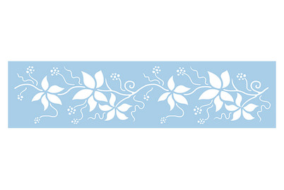Image of Schablone Blätter-Bordüre 15x60 cm bei JUMBO