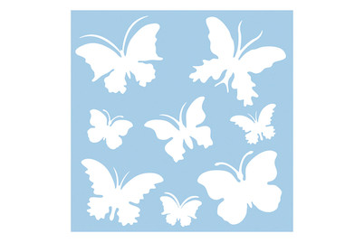 Image of Schablone Schmetterlinge 30x30 cm bei JUMBO