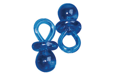 Image of Kunstoffanhänger-Schnuller, 2 cm, SB-Btl. 10 Stück bei JUMBO