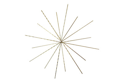 Image of Drahtstern für Perlen, 10/8cm ø, Drahtstärke 0,6mm, SB-Btl 3Stück bei JUMBO