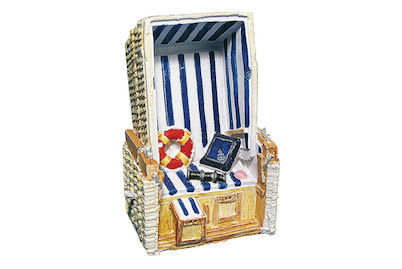 Image of Polyresin-Strandkorb 11 cm bei JUMBO