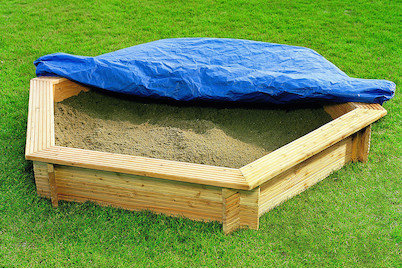 Image of Oecoplan Sandkasten sechseck 230x230cm, holz bei JUMBO