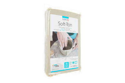 Image of Soft-Ton weiss 1000 g lufthärtend / brennbar 1040°C bei JUMBO