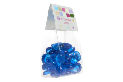 Image of Glasnuggets 200 g 20mm hellblau bei JUMBO