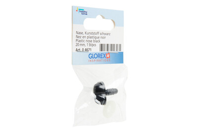 Image of Nase, Kunststoff schwarz 20 mm SB 1 Stück bei JUMBO