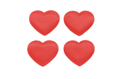 Image of Samtherzen 8St 4 cm rot bei JUMBO