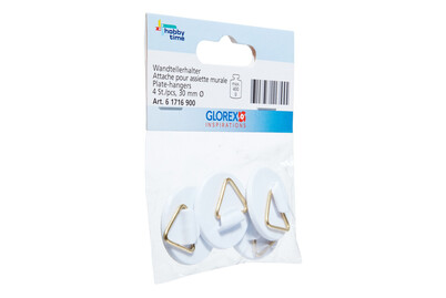 Image of Wandtellerhalter 30 mm 4St (selbstklebend) bei JUMBO