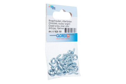 Image of Ringschrauben 10x4 mm 24St verzinkt, geschlossen bei JUMBO