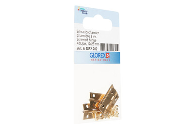 Image of Schraubscharnier 12x25 mm 4St mit Miniaturschrauben bei JUMBO