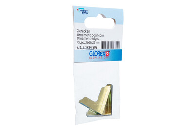 Image of Zierecken 26 x 26 x 3.5 mm 4 St goldfarben bei JUMBO
