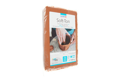 Image of Soft-Ton terracotta lufthärtend / brennbar 1040°C bei JUMBO