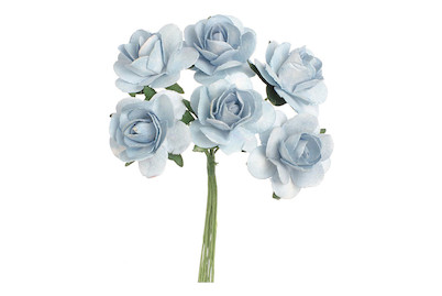 Image of Röschen 6 Blüten blau bei JUMBO