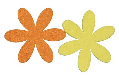 Image of Filz-Margarite, 6+9 cm, 2 Farben, SB-Btl 4Stück bei JUMBO