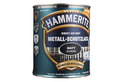 Image of Hammerite Metall-Schutzlack schwarz 750 ml