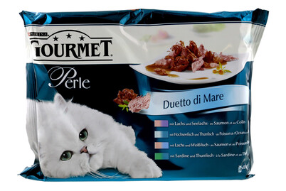 Image of Gourmet Perle Katzenfutter in Sauce Duette Fisch assortiert 4x85g