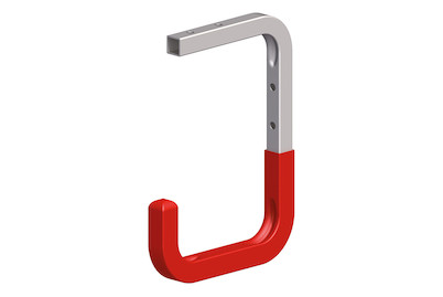 Image of Wand/Decken-Haken Stahl rot 115 mm bei JUMBO