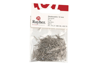 Image of Stecknadeln, 10 mm, Plastik-Dose 25 g (ca. 1.100 Stück) bei JUMBO