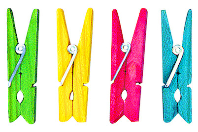 Image of Mini-Holzwäscheklammern, 2,5 cm, SB-Btl. 48 Stück bei JUMBO