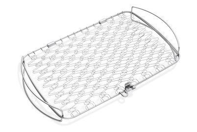 Image of Weber Fisch- und Gemüsehalter gross, Edelstahl bei JUMBO