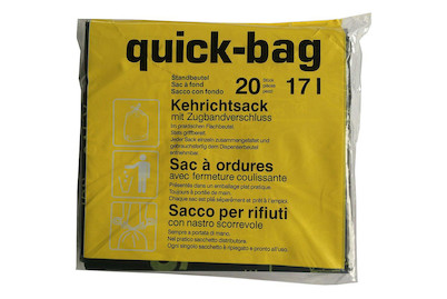 Image of Kehrichtsack Quick-Bag, 17 l, 20 Stk. bei JUMBO