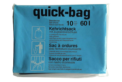Image of Kehrichtsack Quick-Bag, 60 l, 10 Stk.