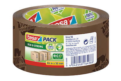 Image of Tesa Packband 66 m x 50 mm braun bedruckt bei JUMBO