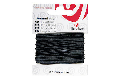 Image of Gummifaden, 1mm ø, Karte 5m bei JUMBO