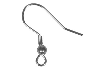 Image of Edelstahl Ohrhaken, 20mm SB-Btl 4Stück bei JUMBO