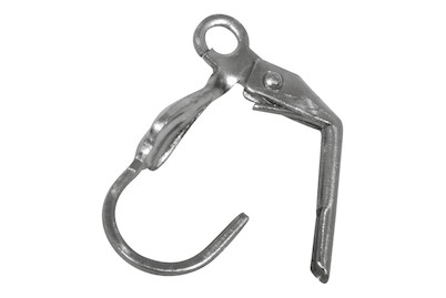 Image of Edelstahl Ohrhaken m. Verschluss, 15mm SB-Btl 4Stück bei JUMBO