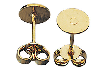 Image of Ohrstecker mit Platine 6 mm ø bei JUMBO