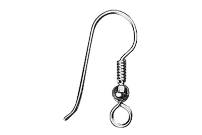 Image of Ohrhaken 20 mm, versilbert, 4 Stk. bei JUMBO