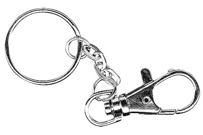 Image of Schlüsselanhänger m. Karabiner, 25mm ø, SB-Btl 2Stück bei JUMBO