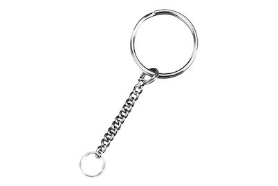 Image of Schlüsselring mit Gliederkette, 25mm ø, SB-Btl 4Stück bei JUMBO