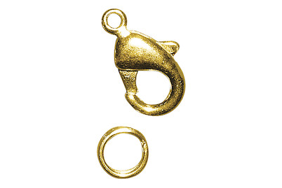 Image of Karabiner-Schliesse mit Ring 18.5 mm bei JUMBO