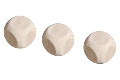Image of Holz Würfel FSC 25x25 mm 3 Stück bei JUMBO