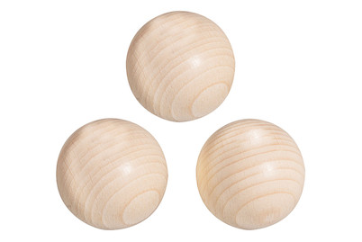 Image of Rohholzkugeln FSC 100%, 35mm ø, ungebohrt, SB-Btl 3Stück bei JUMBO