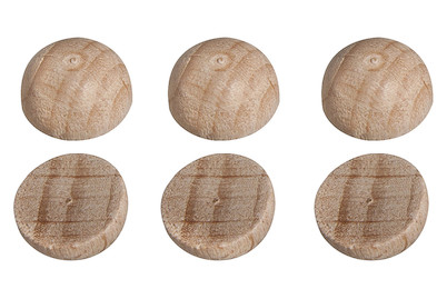 Image of Rohholzhalbkugeln FSC 100%, 12mm ø, SB-Btl 20Stück bei JUMBO