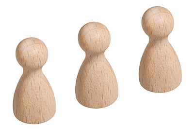 Image of Rohholz-Figurenkegel FSC 100%, 28mm, SB-Btl 10Stück bei JUMBO