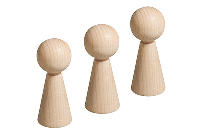 Image of Rohholz-Figurenkegel FSC 100%, 37mm, SB-Btl 8Stück bei JUMBO