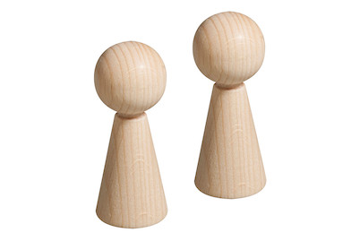 Image of Rohholz-Figurenkegel FSC 100%, 70mm, SB-Btl 2Stück bei JUMBO