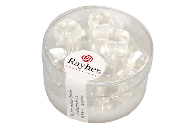 Image of Glasperle-Würfel, 8x9 mm, Dose 18 Stück bei JUMBO