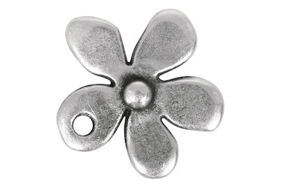 Image of Metall Zierelement: Blüte, Loch 1mm ø, SB-Btl 3Stück bei JUMBO