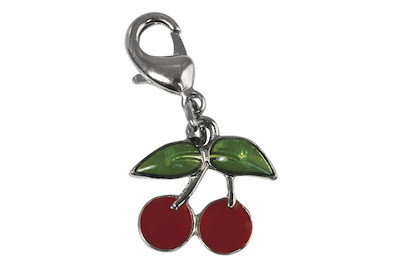 Image of Funny-Charms: Kirschen, 15mm, mit 12mm Karabiner, SB-Btl 1Stück bei JUMBO
