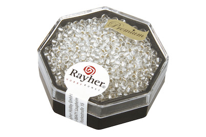Image of Premium-Rocailles, 2,2 mm ø, mit Silbereinzug bei JUMBO