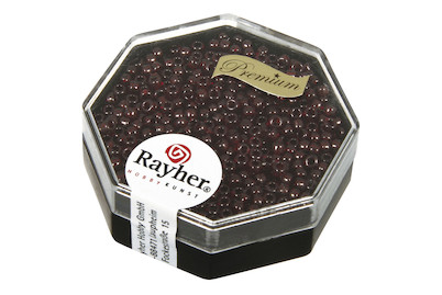 Image of Premium-Rocailles, 2,2 mm ø, gold gelüstert, Dose 4g bei JUMBO