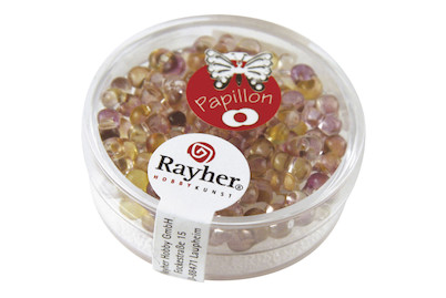 Image of Papillon-Rocailles Two Tone 3.2x6.5 mm bei JUMBO