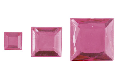 Image of Acryl-Strassquadrate rosé bei JUMBO
