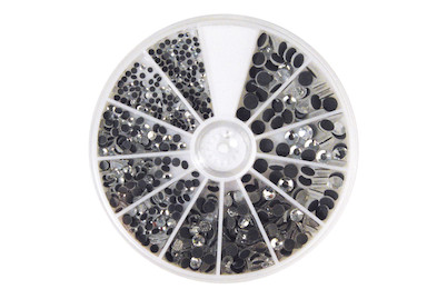 Image of Hotfix-Strasssteine, Grössenmix 2-5 mm, Box 580Stück bei JUMBO